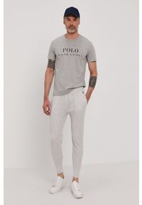 Polo Ralph Lauren Spodnie męskie kolor szary gładkie. Kolor: szary. Wzór: gładki