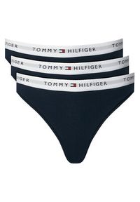 TOMMY HILFIGER - Tommy Hilfiger Komplet stringów UW0UW05530 Granatowy. Kolor: niebieski. Materiał: bawełna #5