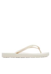 TOMMY HILFIGER - Tommy Hilfiger Japonki Hilfiger Strap Beach Sandal FW0FW08736 Écru. Kolor: kremowy. Materiał: materiał #2