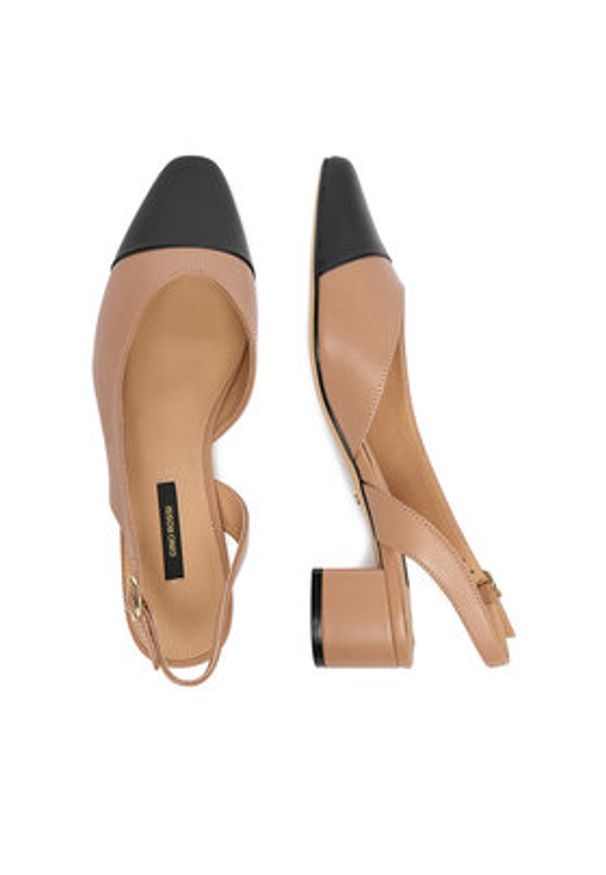 Gino Rossi - GINO ROSSI Czółenka 4893-01 Beżowy. Kolor: beżowy. Materiał: skóra