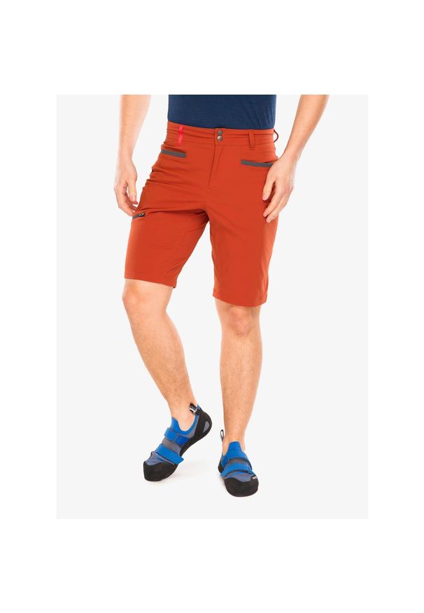 Spodenki wspinaczkowe męskie Black Diamond Valley Shorts. Kolor: czerwony. Sport: turystyka piesza