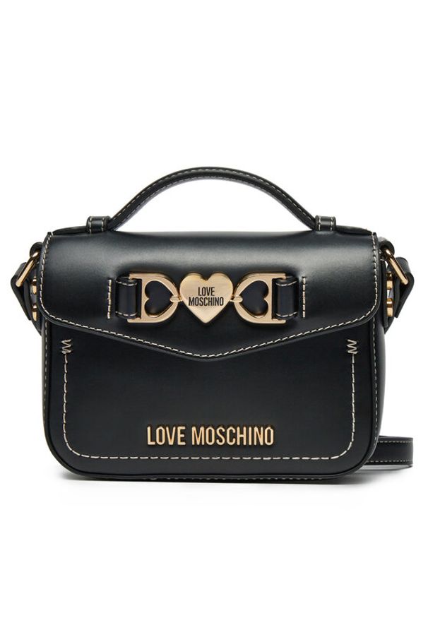 Love Moschino - LOVE MOSCHINO Torebka JC4063PP1ML1100A Czarny. Kolor: czarny. Materiał: skórzane