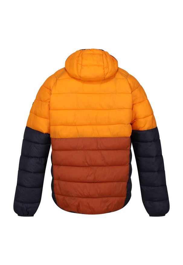 Regatta - Męska Kurtka Harrock II Baffled Padded Jacket. Kolor: brązowy, pomarańczowy, wielokolorowy