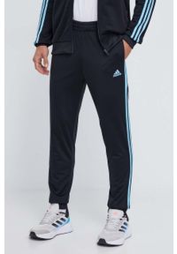 Adidas - adidas dres męski kolor czarny. Kolor: czarny. Materiał: dresówka #4