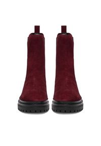 U.S. Polo Assn. Sztyblety CEO-VIZAG001W/ELE1 Bordowy. Kolor: czerwony. Materiał: zamsz, skóra #9