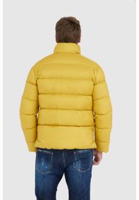 Blauer USA - BLAUER Żółta puchowa kurtka męska FLETCHER. Kolor: żółty. Materiał: puch #5