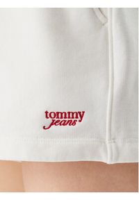 Tommy Jeans Szorty sportowe Script DW0DW20353 Écru Regular Fit. Materiał: bawełna