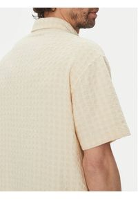 Jack & Jones Koszula Dobby 12277184 Beżowy Relaxed Fit. Kolor: beżowy. Materiał: bawełna #4