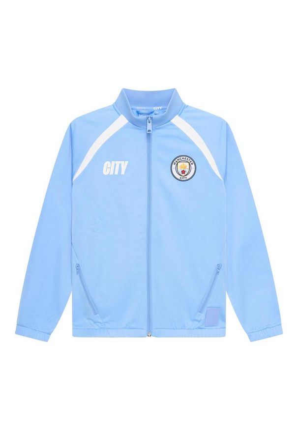MANCHESTER CITY - Dres treningowy Manchester City dla dzieci 25/26 - Niebieski. Kolor: niebieski, biały, wielokolorowy. Materiał: dresówka. Styl: sportowy