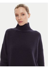 Weekend Max Mara Golf Borgia 2525366112 Granatowy Relaxed Fit. Typ kołnierza: golf. Kolor: niebieski. Materiał: wełna #5