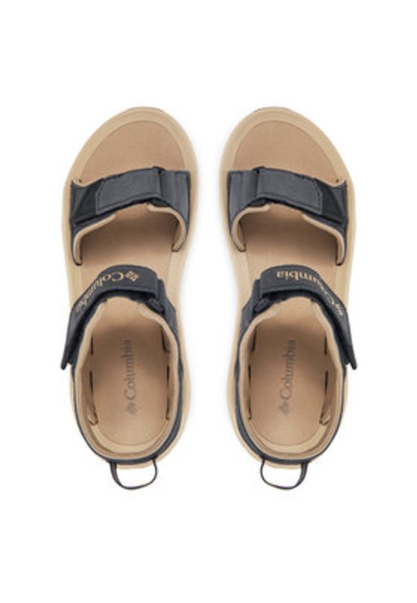 columbia - Columbia Sandały Konos Hiker 2-Strap 2121561 Czarny. Kolor: czarny. Materiał: skóra, zamsz
