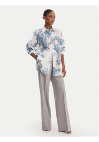 Marella Spodnie materiałowe Giunchi 2613131101 Szary Straight Fit. Kolor: szary. Materiał: syntetyk #4