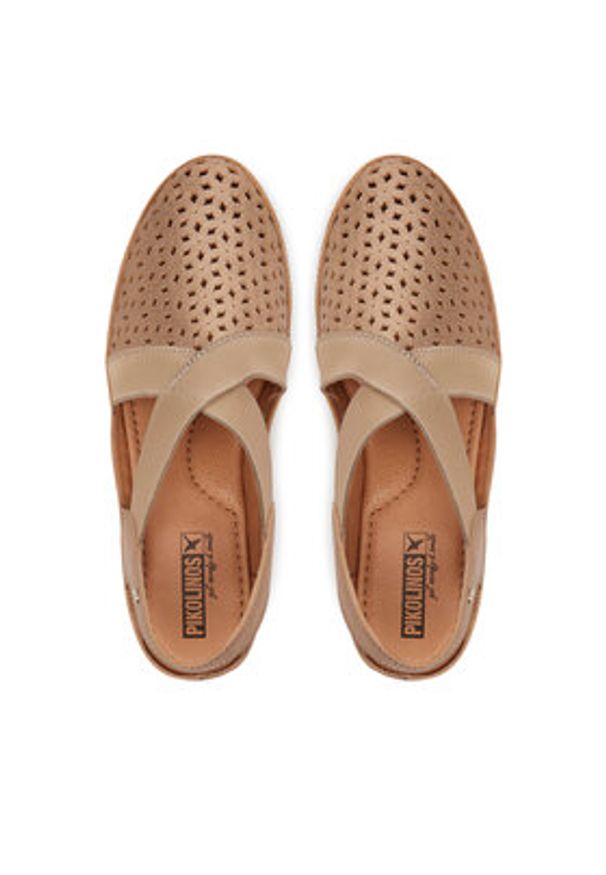 Pikolinos Espadryle W4A-1546Cl Złoty. Kolor: złoty. Materiał: skóra