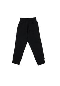 LEONE 1947 APPAREL - Dziecięce spodnie dresowe basic z dużym logo. Kolor: czarny. Materiał: dresówka. Sport: joga i pilates