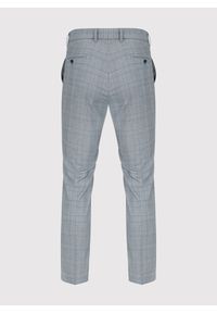 Pako Lorente - PAKO LORENTE – Szare spodnie garniturowe w niebieską kratę. Kolor: szary, niebieski, wielokolorowy. Materiał: poliester, elastan, wiskoza #2