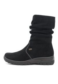 Rieker Botki Z7171-01 Czarny. Kolor: czarny. Materiał: materiał #8