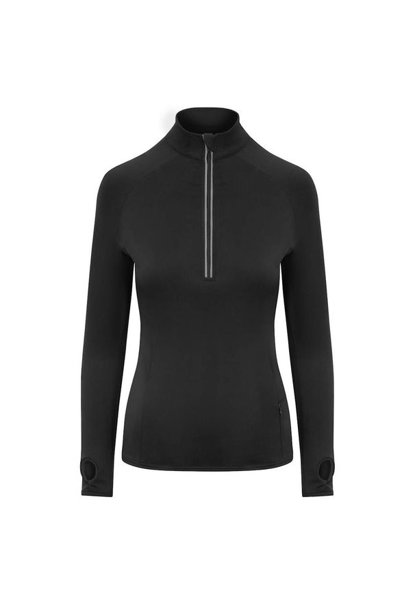 JUST COOL - Bluza Damska CoolFlex Half Zip Top. Kolor: czarny