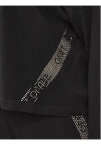 Liu Jo Sport Sweter TA4159 MS49I Czarny Cropped Fit. Kolor: czarny. Materiał: wiskoza. Styl: sportowy