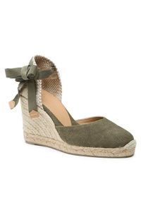 Castañer Espadryle Carina/8/002 021642-414 Zielony. Kolor: zielony. Materiał: materiał #1