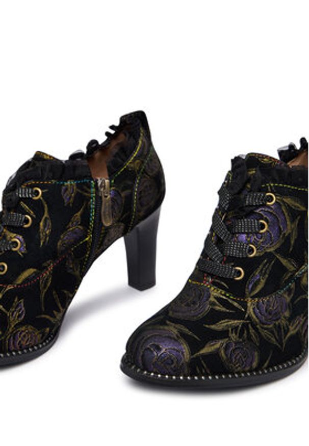 Laura Vita Półbuty Alcbaneo 14 Czarny. Kolor: czarny. Materiał: nubuk, skóra