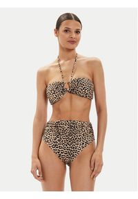 MICHAEL Michael Kors Dół od bikini MM29259 Beżowy. Kolor: beżowy. Materiał: syntetyk #4