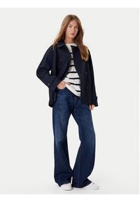 TOMMY HILFIGER - Tommy Hilfiger Trencz WW0WW45618 Granatowy Regular Fit. Kolor: niebieski. Materiał: bawełna #4