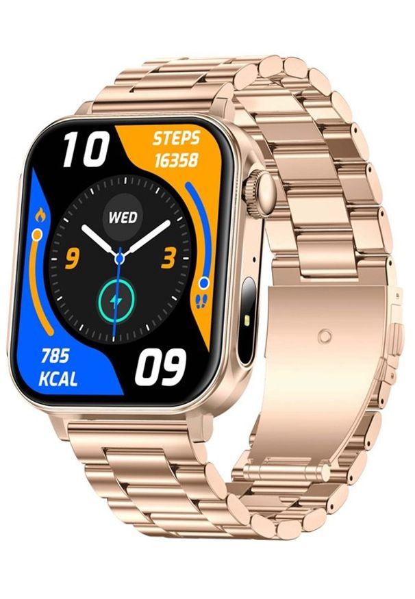 Smartwatch Colmi P80 Złoty (P80 Steel Gold). Rodzaj zegarka: smartwatch. Kolor: złoty