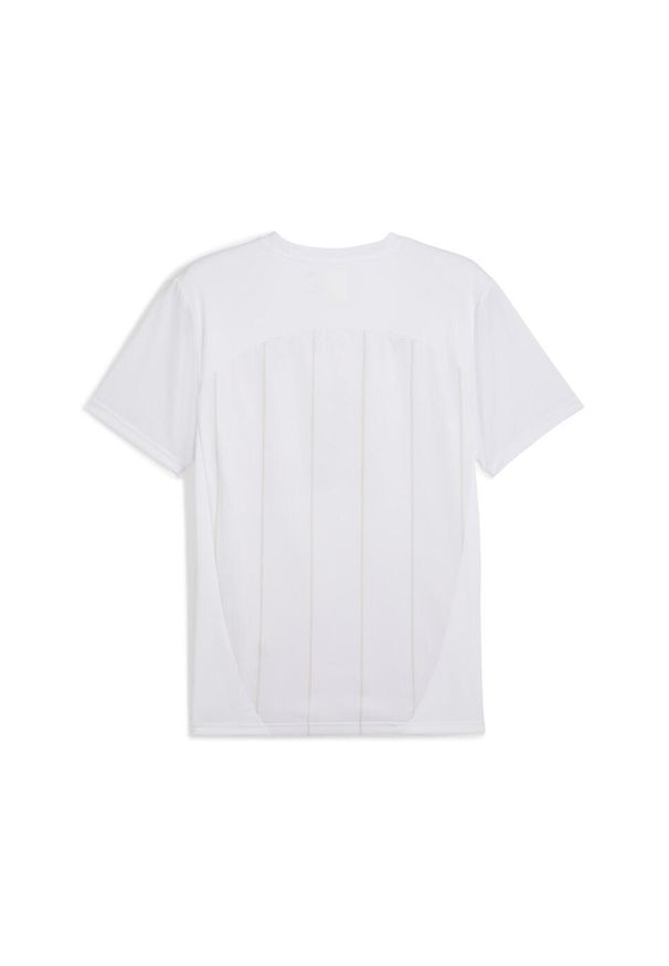 Puma - Męska koszulka przedmeczowa AC Milan PUMA White Putty Beige. Kolor: biały, wielokolorowy, beżowy. Sport: piłka nożna