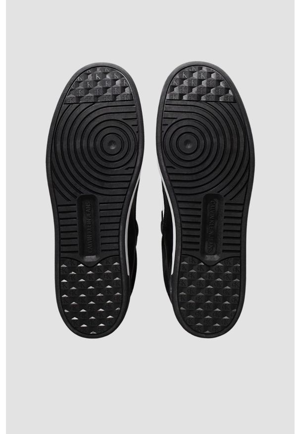 Calvin Klein - CALVIN KLEIN Czarno-białe sneakersy męskie. Kolor: czarny
