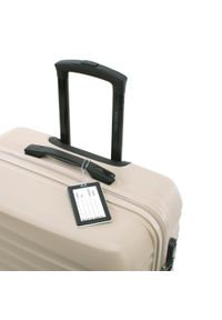 Wittchen - Duża walizka z zawieszką beżowa. Kolor: beżowy. Styl: wakacyjny