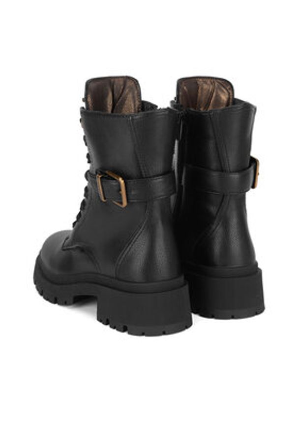 MEXX Trzewiki MI001712943W Czarny. Kolor: czarny. Materiał: skóra