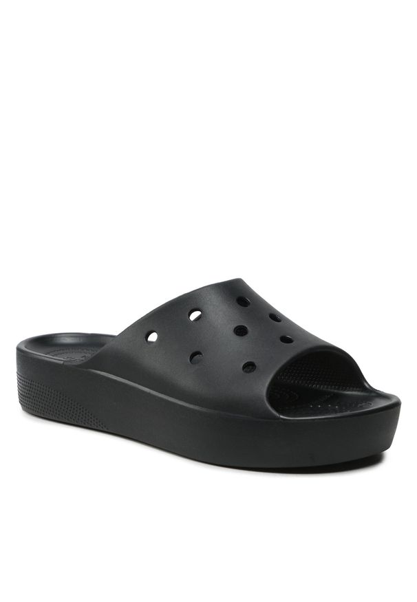 Klapki Crocs Classic Platform Slide 208180 Black. Kolor: czarny. Obcas: na platformie