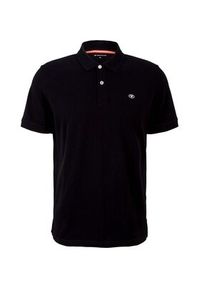 Tom Tailor Polo 1027713 Czarny Regular Fit. Typ kołnierza: polo. Kolor: czarny