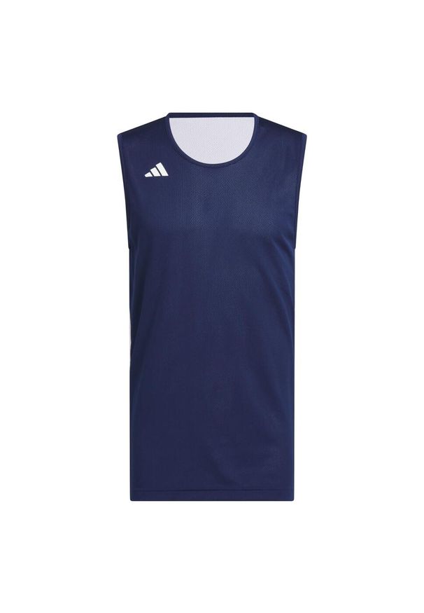 Adidas - 3G Speed Dwustronna koszulka do koszykówki AEROREADY. Kolor: biały, wielokolorowy, niebieski. Sport: koszykówka