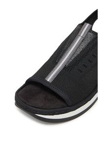 Rieker Sandały V59B5-00 Czarny. Kolor: czarny. Materiał: materiał #3