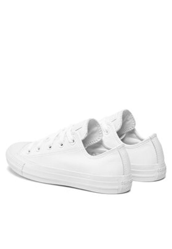 Converse Trampki Chuck Taylor All Star Ox 136823C Biały. Kolor: biały. Materiał: skóra