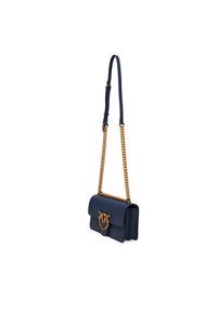 Pinko - PINKO Torebka Love One Mini Dc AI 25-26 PLTT 100074 A0F1 Granatowy. Kolor: niebieski. Materiał: skórzane