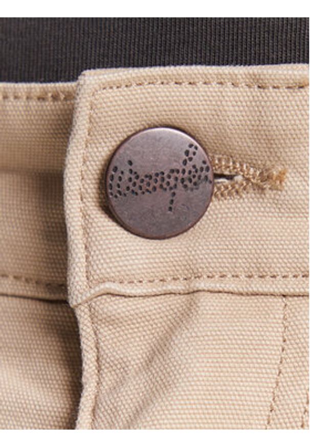 Wrangler Chinosy 112371101 Beżowy Regular Fit. Kolor: beżowy. Materiał: bawełna
