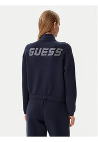 Guess Bluza V4BQ14 K7UW2 Granatowy Regular Fit. Kolor: niebieski. Materiał: wiskoza #4