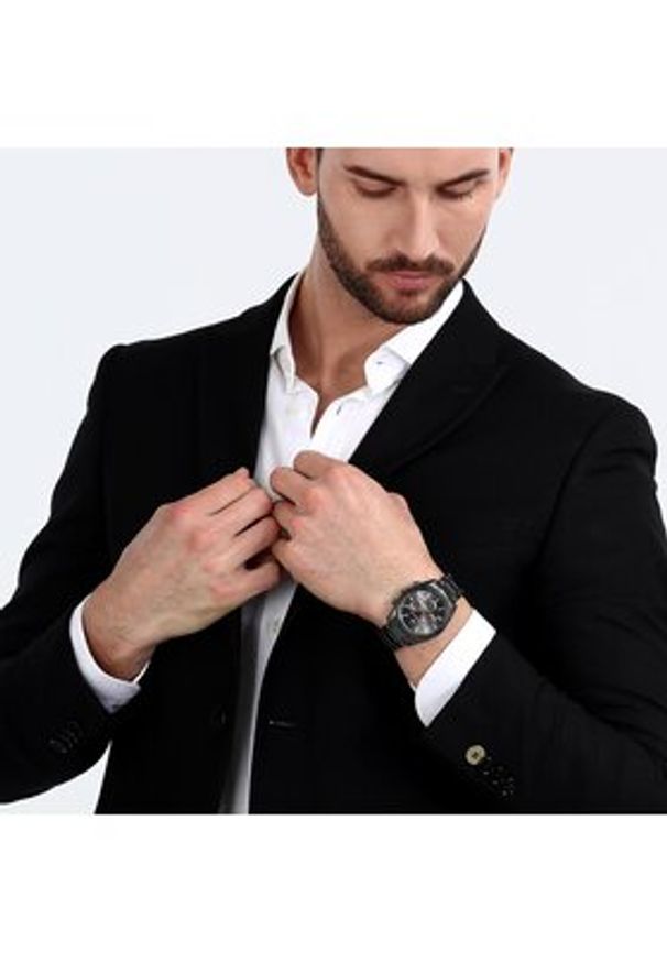 Maserati Zegarek Attrazione R8853151001 Czarny. Kolor: czarny