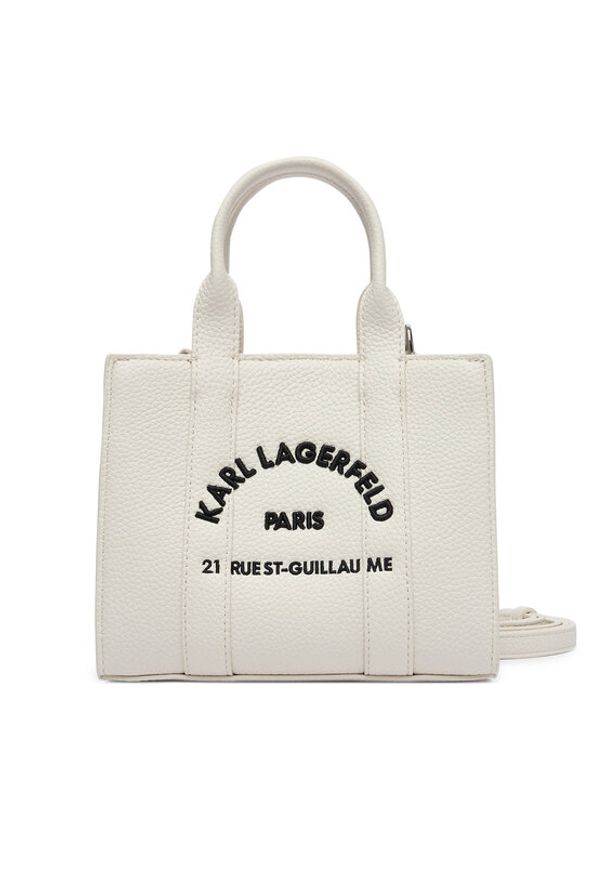 Karl Lagerfeld - KARL LAGERFELD Torebka B1W30042 Biały. Kolor: biały. Materiał: skórzane