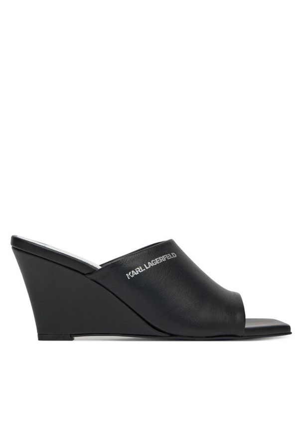 Karl Lagerfeld - KARL LAGERFELD Klapki Rialto KL34400 Czarny. Kolor: czarny. Materiał: skóra