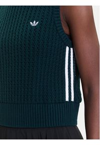 Adidas - adidas Top adicolor JW4993 Zielony Regular Fit. Kolor: zielony. Materiał: bawełna #4