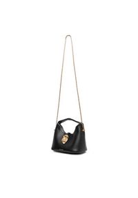 Calvin Klein Jeans Torebka Stone Lock Slouchy Crossbody Bag LV04K3177G Czarny. Kolor: czarny. Materiał: skórzane #4