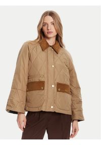 Barbour Kurtka przejściowa Martha LQU1840BE31 Brązowy Regular Fit. Kolor: brązowy. Materiał: syntetyk