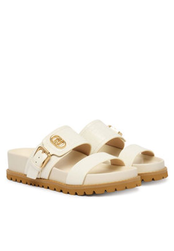 Liu Jo Klapki Livia 02 SA6109 EX068 Écru. Kolor: kremowy. Materiał: skóra