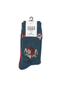 Jack & Jones - Jack&Jones Zestaw 5 par wysokich skarpet męskich 12237456 Kolorowy. Materiał: bawełna. Wzór: kolorowy #6