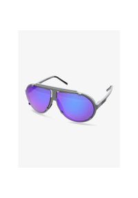 Okulary przeciwsłoneczne Uvex Esntl Pina - grey matt/mirror purple. Kolor: szary. Sport: turystyka piesza