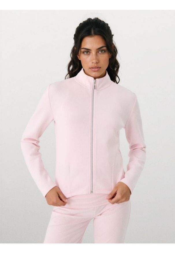 Sinsay - Bluza bomberka - różowy. Kolor: różowy