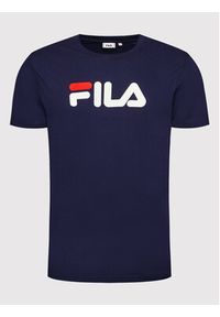 Fila T-Shirt Unisex Bellano FAU0067 Granatowy Regular Fit. Kolor: niebieski. Materiał: bawełna #9